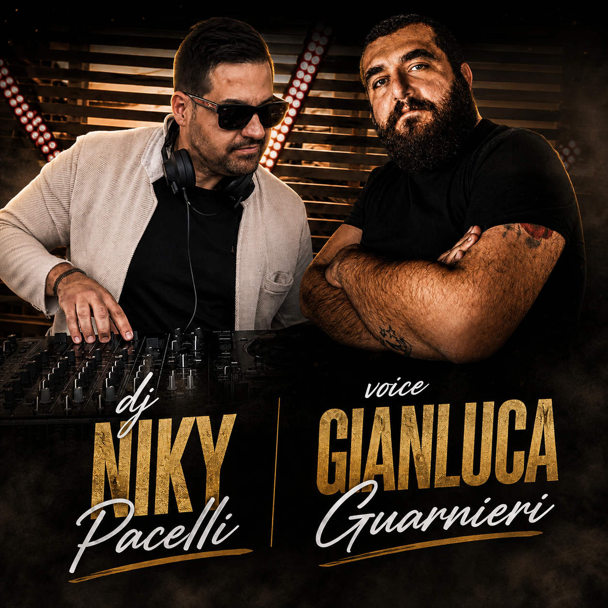 Niky Pacelli alla console con Gianluca Guarnieri alla voce